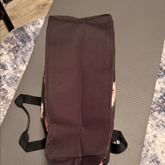 Victoria's Secret Black Tote with Pink Floral Design - Picture 4 of 5